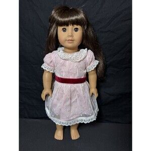 American Girl Beforever Doll Samantha Parkington Pink  Dress BrownHair Eyes 2014